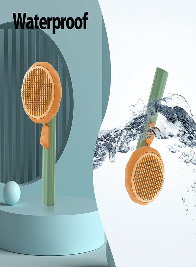 WEZOSHINET Self Cleaning Dog Comb & Cat Comb - Pet Hair Remover Grooming Comb with Switch & PAIN - FREE Slickers Deshedding Dog Brush & Cat Brush To Gently Massage The Pets - Image 5